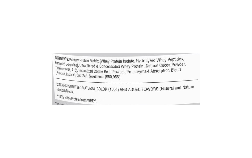 Procel 100% Whey Pro-Standard Mocha Cappuccino Flavor   Pack  2 kilogram